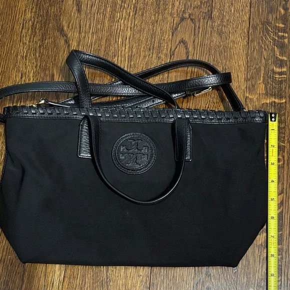 Tory Burch Black Tote with Braided Trim - Picture 7 of 7